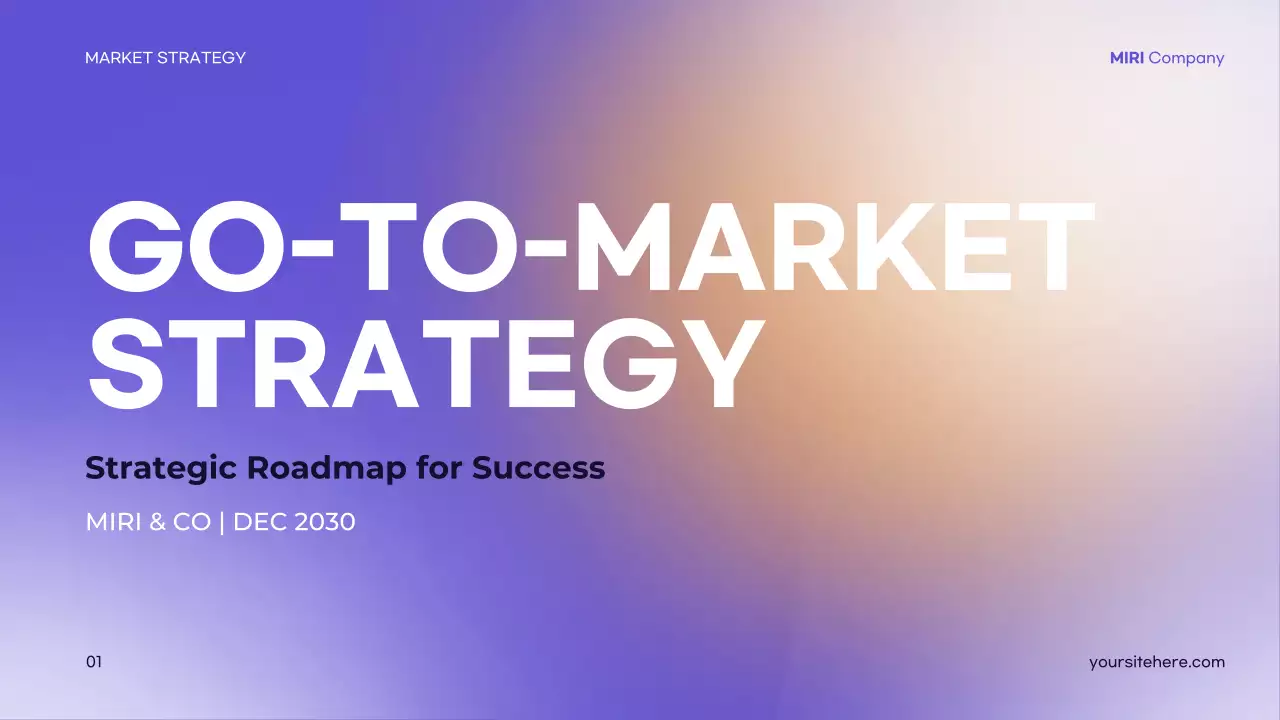 Purple Modern Market Strategy Guide Presentation