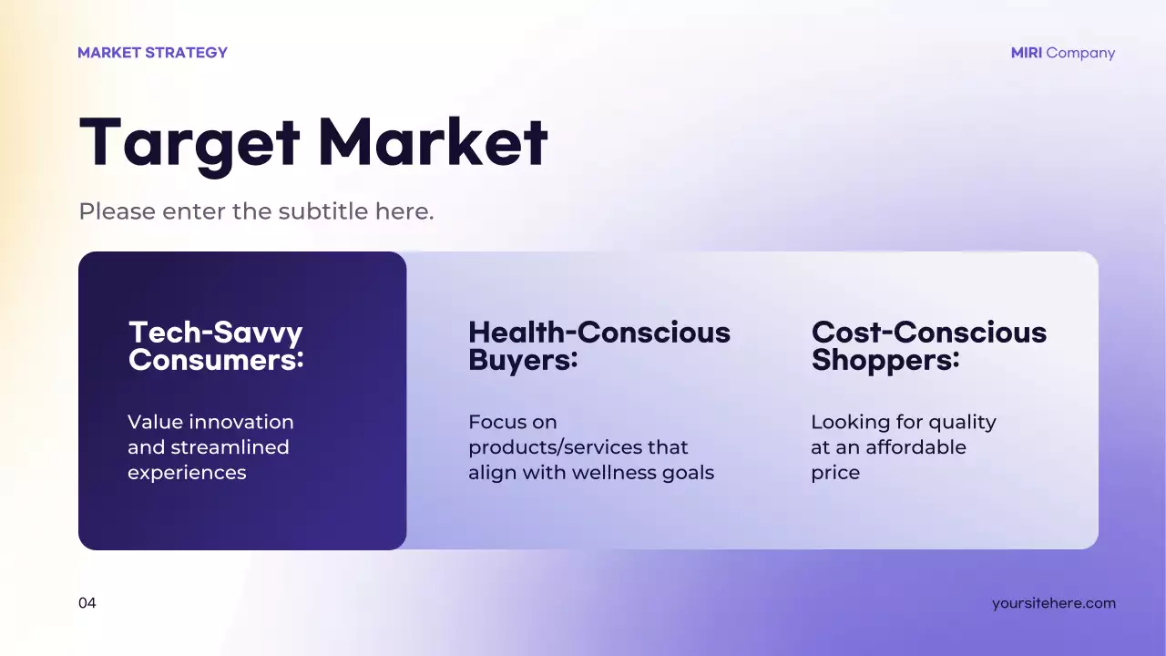 Purple Modern Market Strategy Guide Presentation