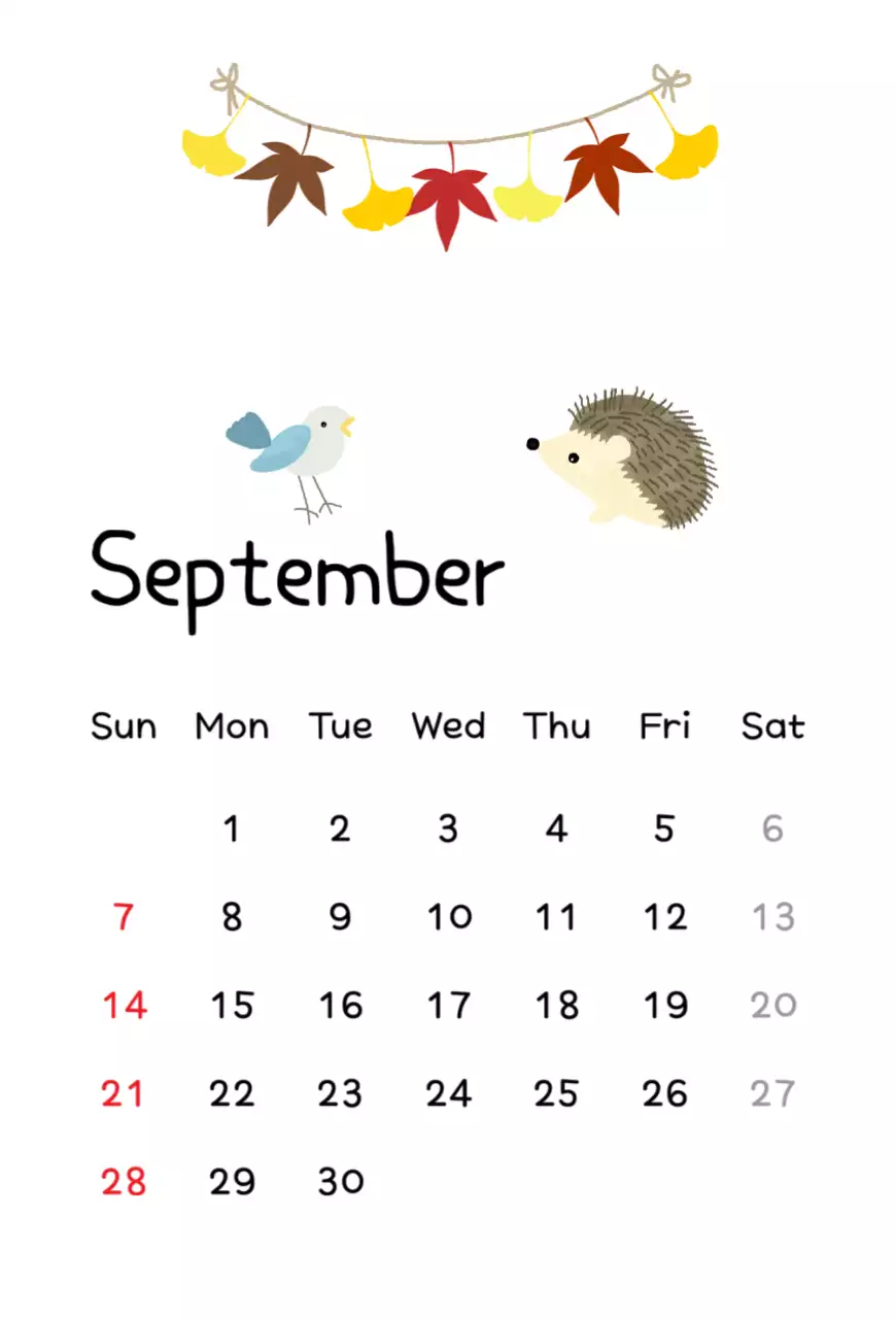 갈색 전통 새해 달력