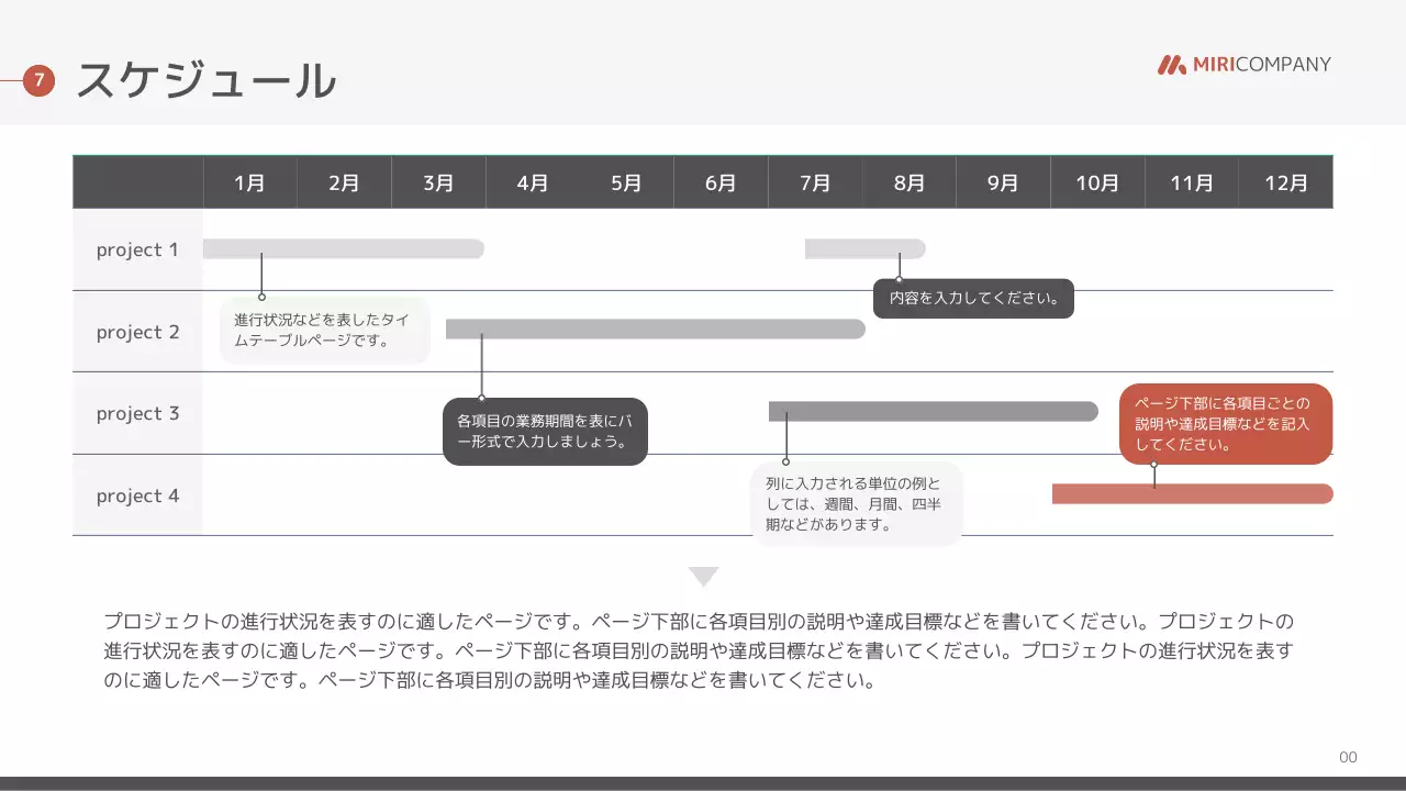 オレンジ モダン ビジネス 報告書 プレゼンテーション