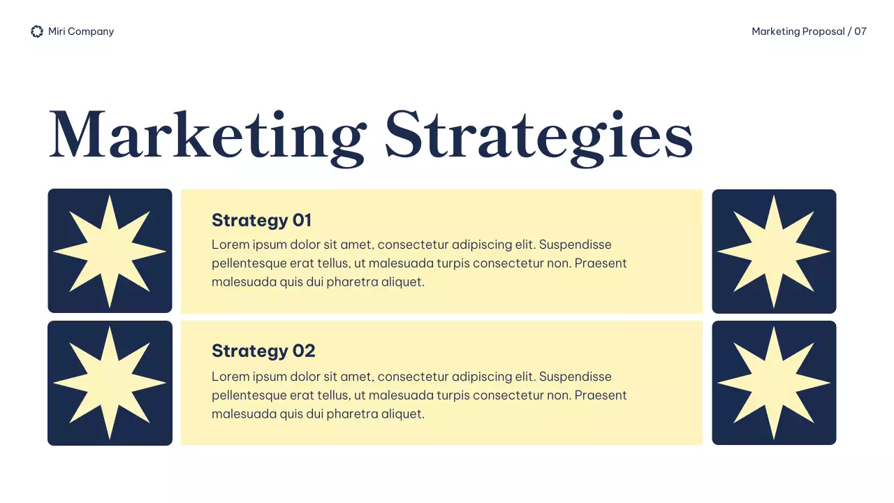 Navy Modern Marketing Proposal Presentation