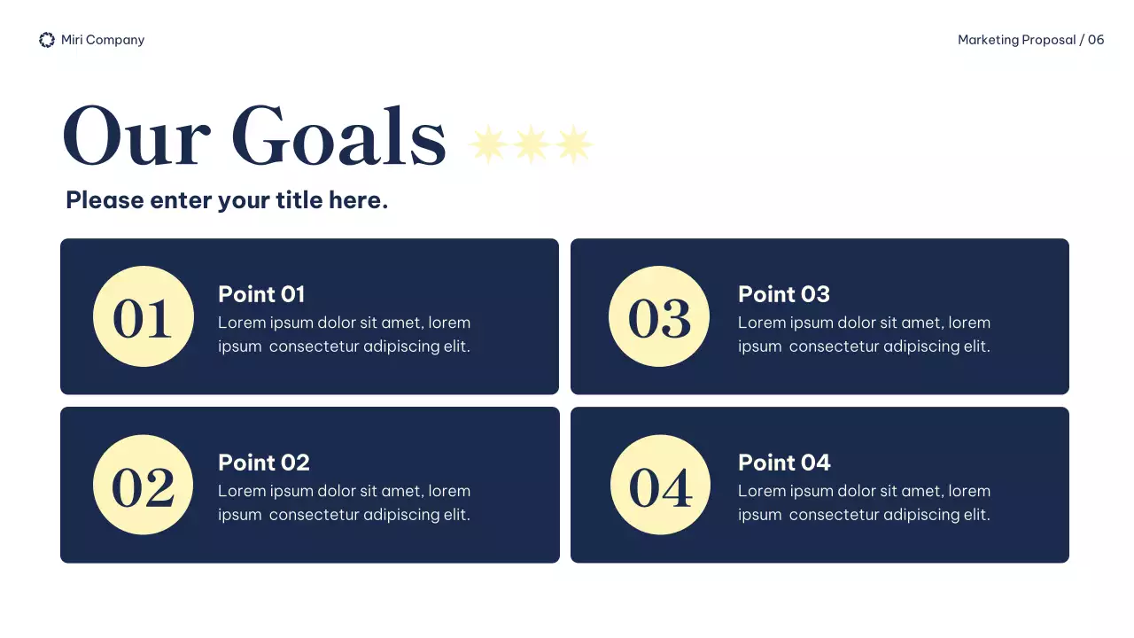 Navy Modern Marketing Proposal Presentation