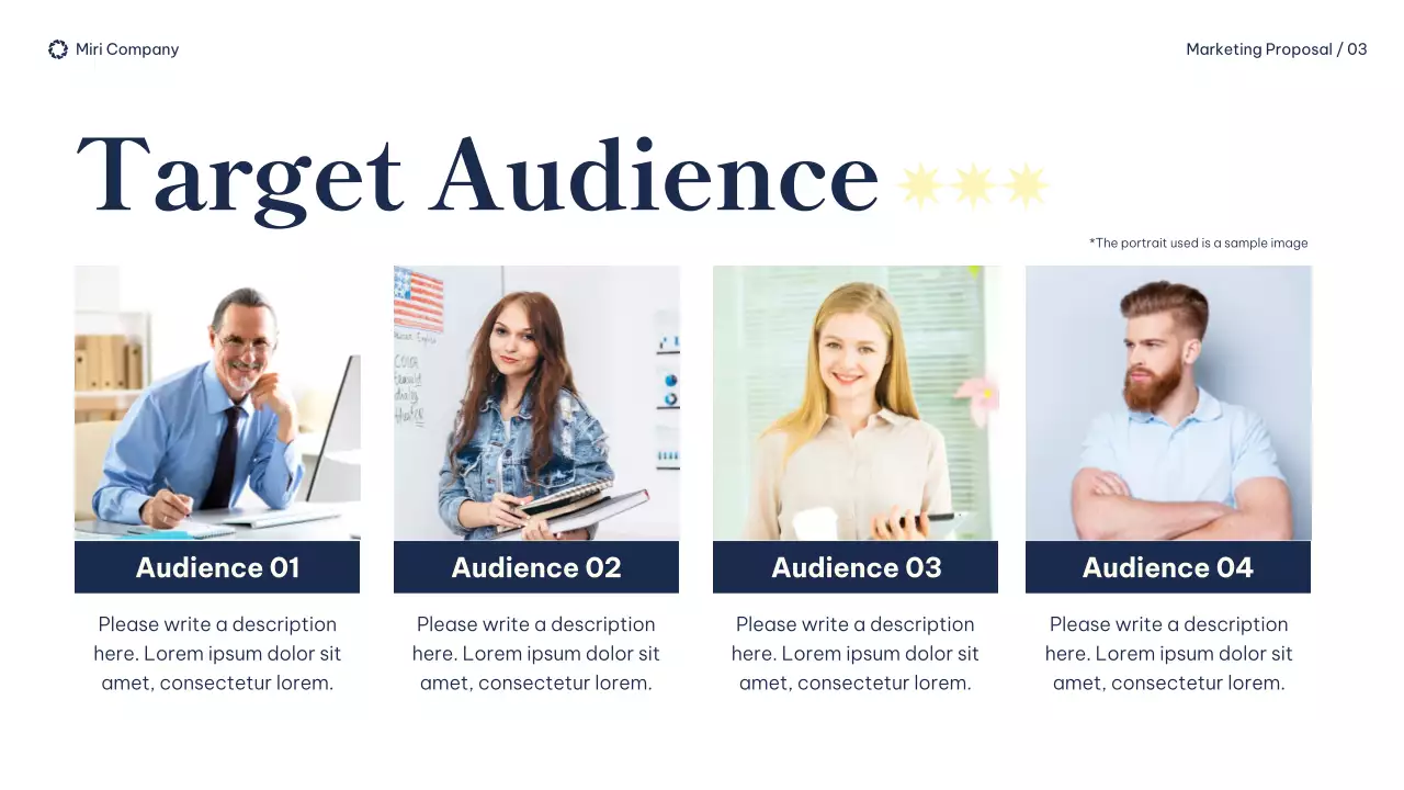 Navy Modern Marketing Proposal Presentation