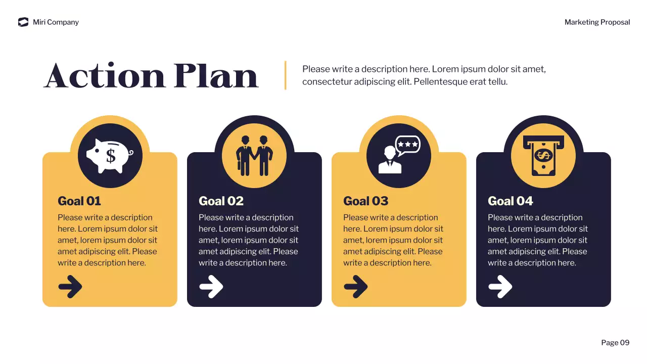 Navy Modern Marketing Proposal Document Presentation