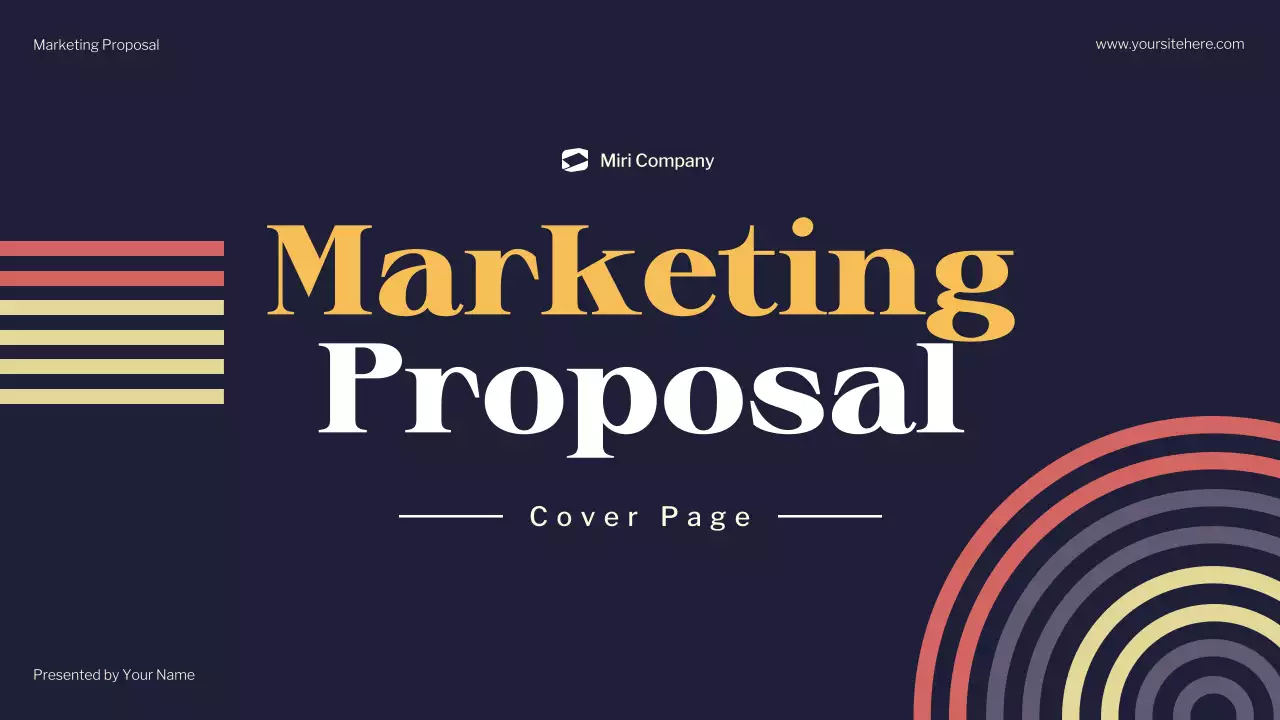 Navy Modern Marketing Proposal Document Presentation