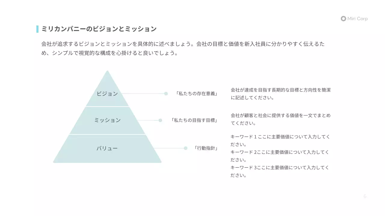 青 シンプル ビジネス プレゼンテーション