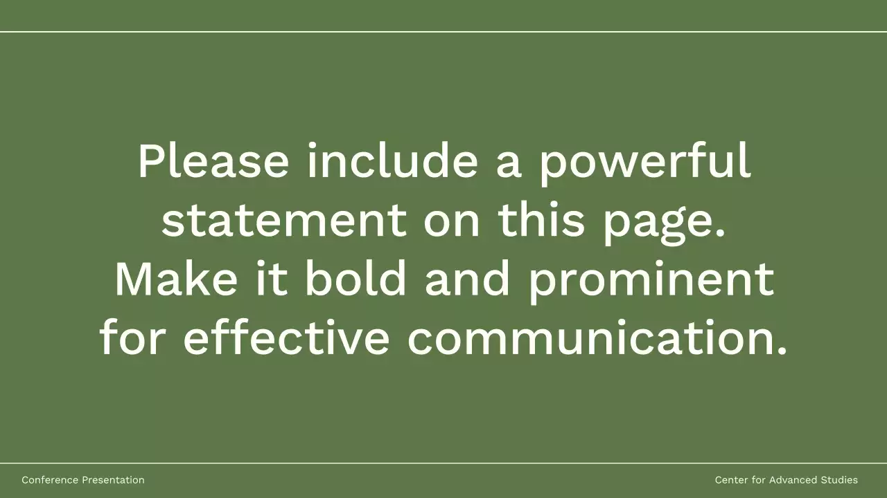 Green Minimalist Conference Presentation