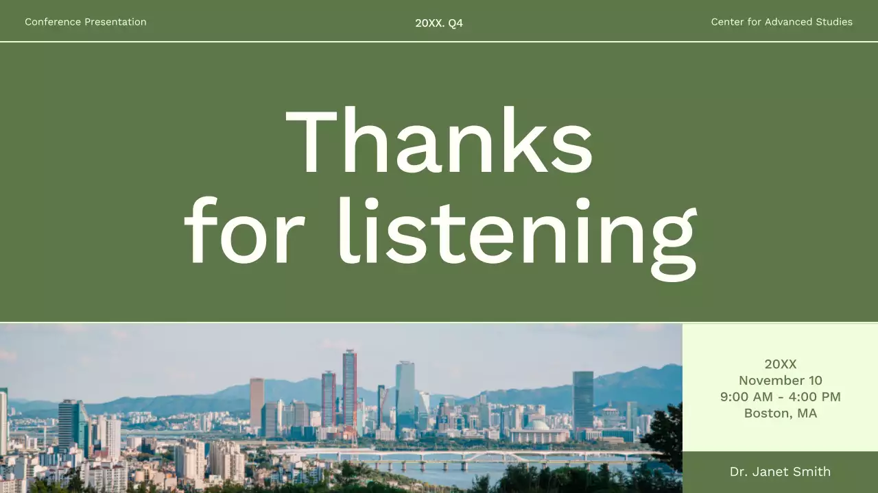 Green Minimalist Conference Presentation