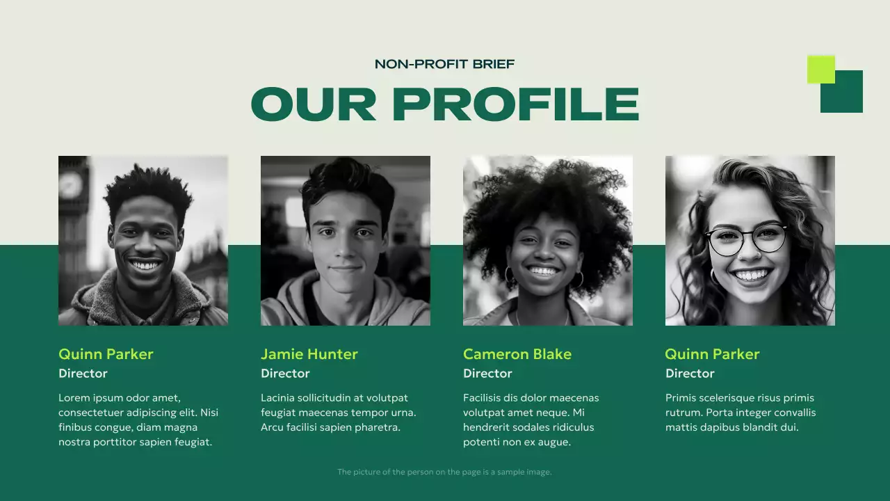 Green Modern Non-Profit Presentation