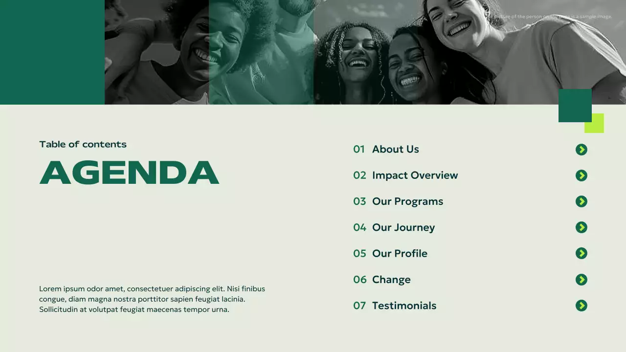 Green Modern Non-Profit Presentation