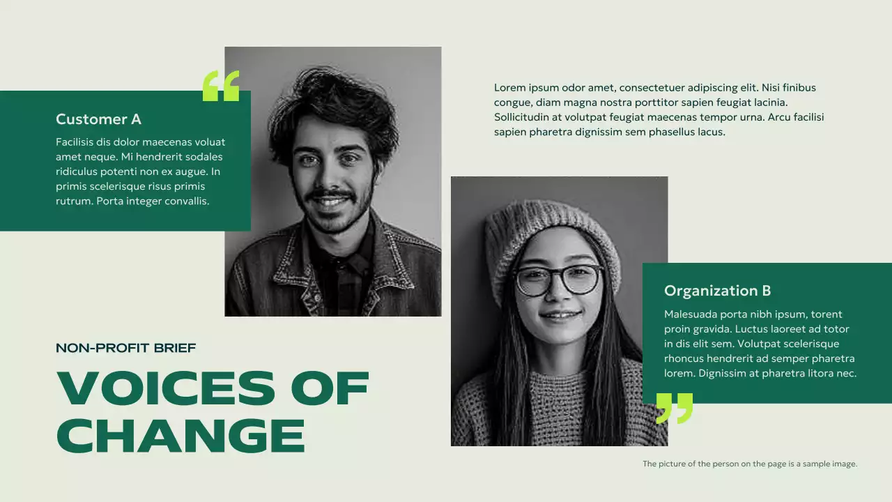 Green Modern Non-Profit Presentation