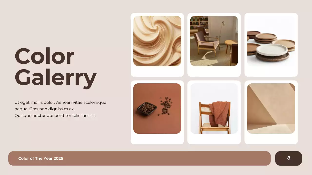 Brown Modern Color Trend Report Presentation