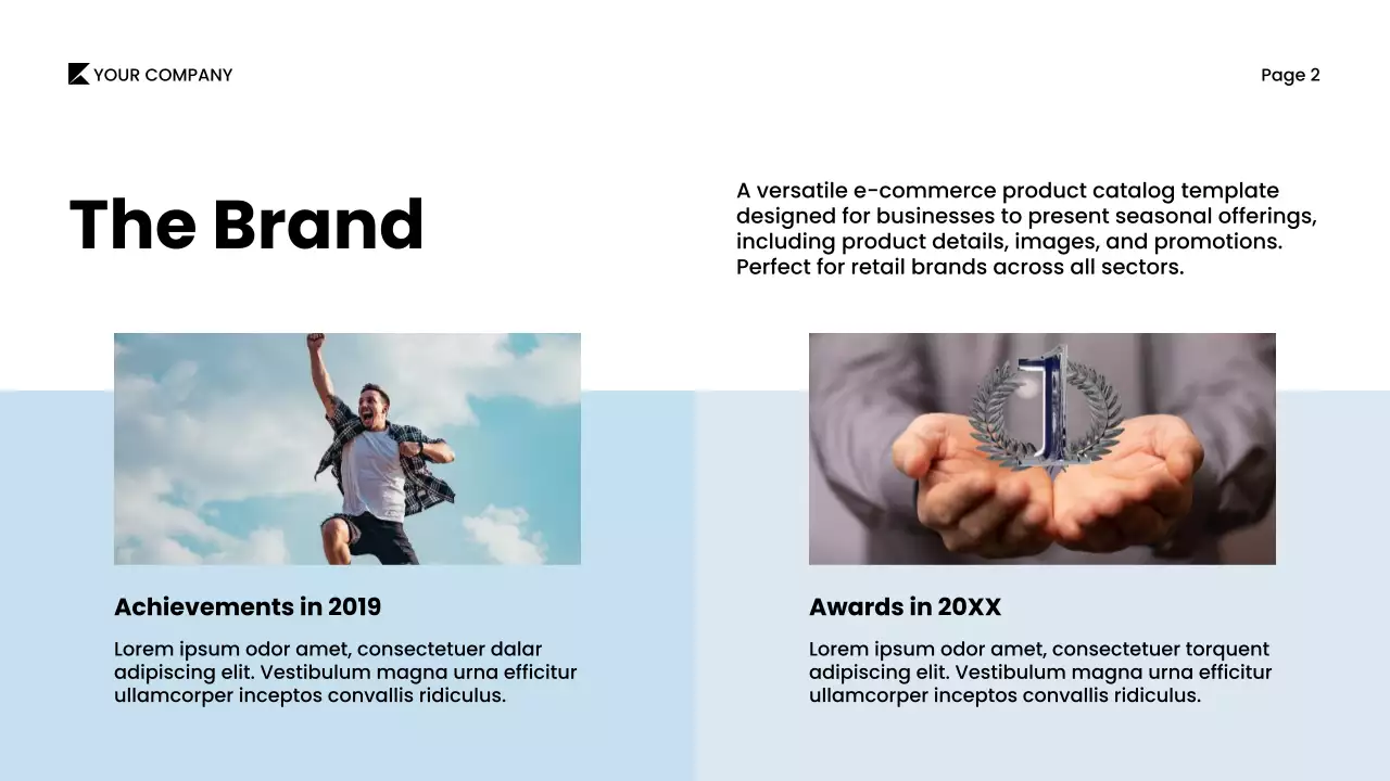 White Modern Product Catalogue Guide Presentation