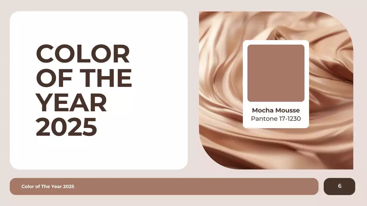 Brown Modern Color Trend Report Presentation