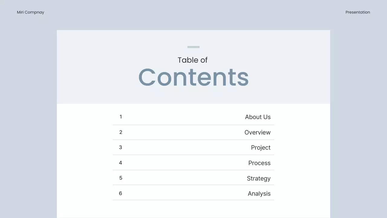 하늘색의 심플한 비즈니스 기획서