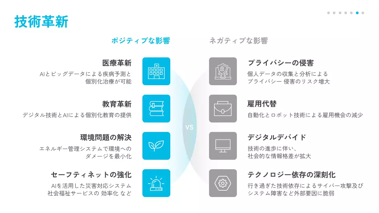 青 モダン セミナー プレゼンテーション