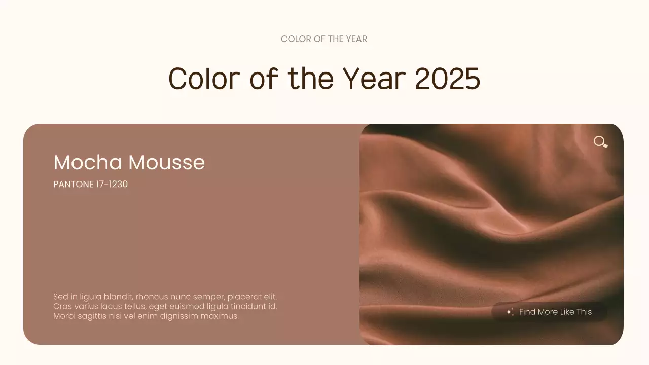 Beige Modern Color Trend Report Presentation