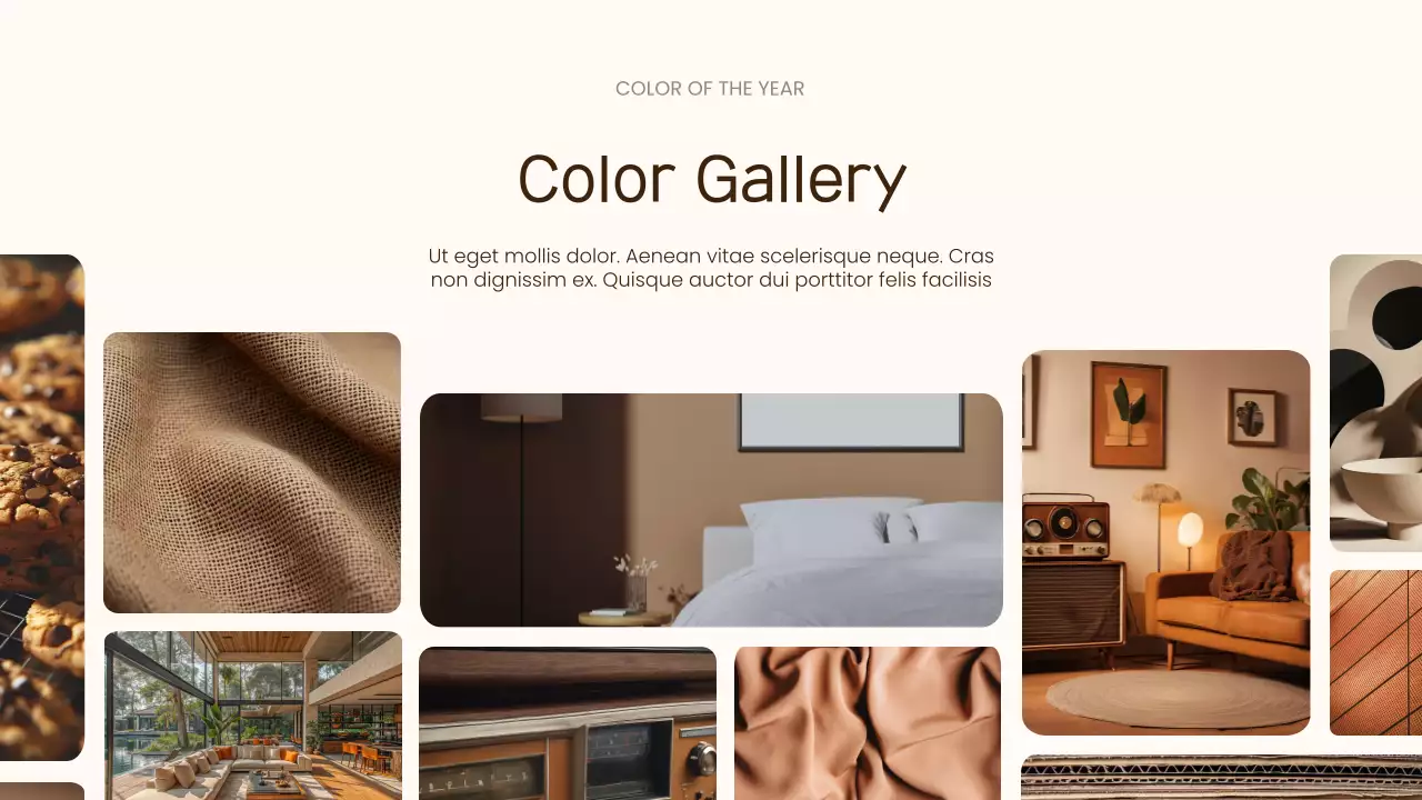 Beige Modern Color Trend Report Presentation