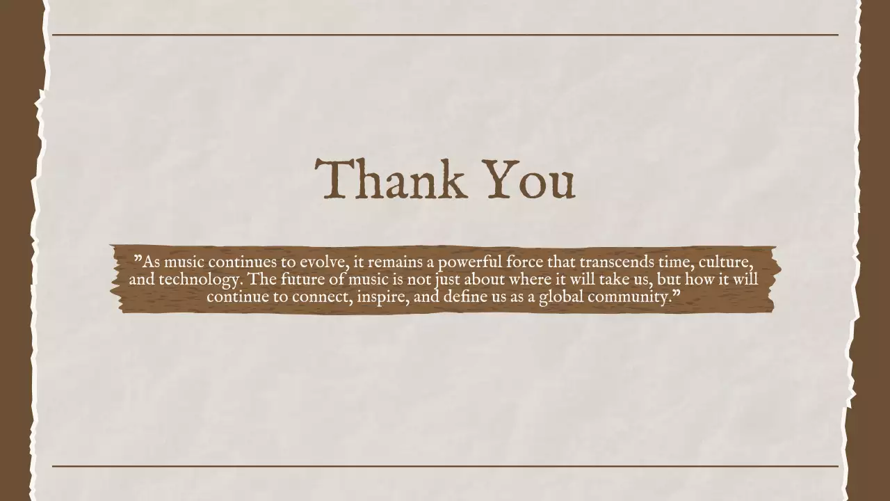 Brown Vintage Music History Report Presentation