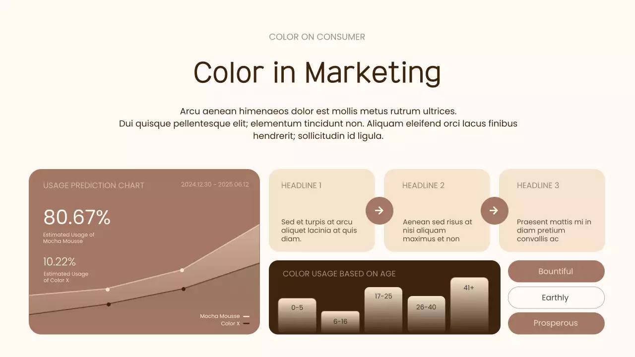 Beige Modern Color Trend Report Presentation