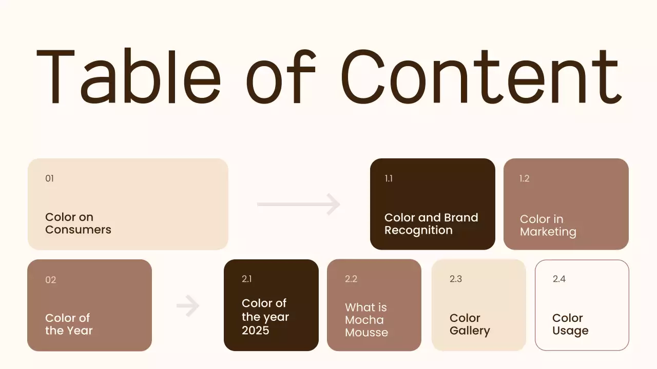 Beige Modern Color Trend Report Presentation