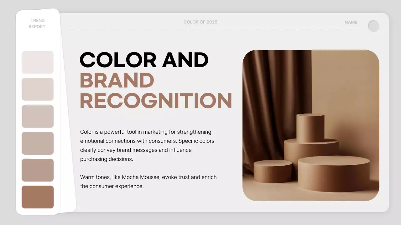 Brown Modern Color Trends Report Presentation