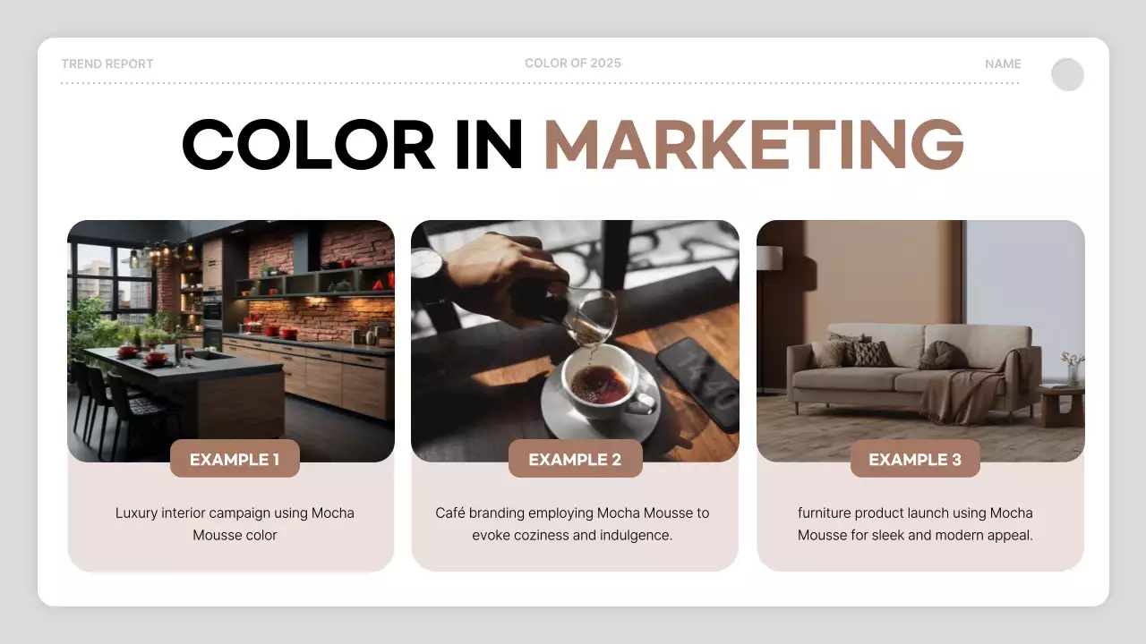 Brown Modern Color Trends Report Presentation