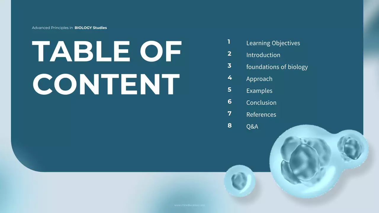 Blue Modern Biology Course Presentation