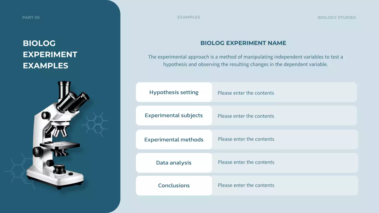 Blue Modern Biology Course Presentation