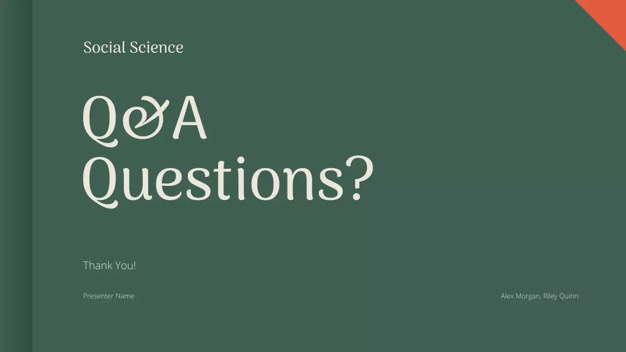 Green Minimal Academic Presentation