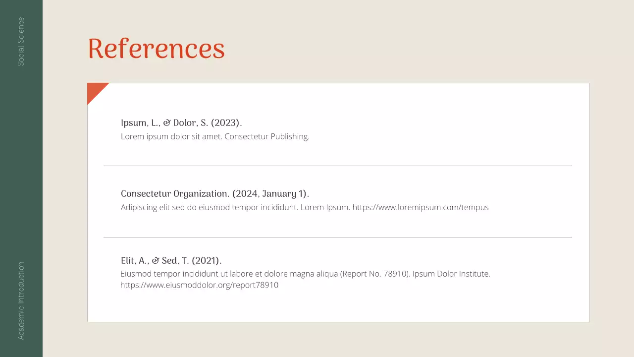 Green Minimal Academic Presentation