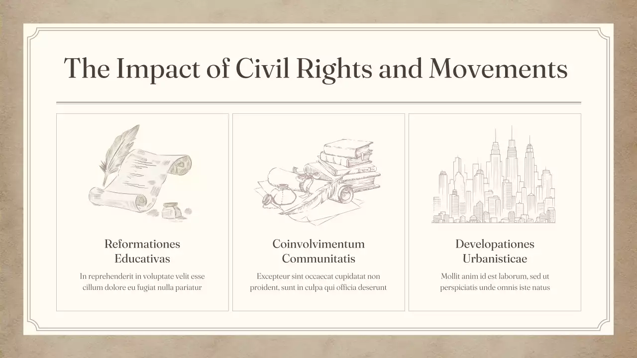 Beige Classic Civil Movements Presentation