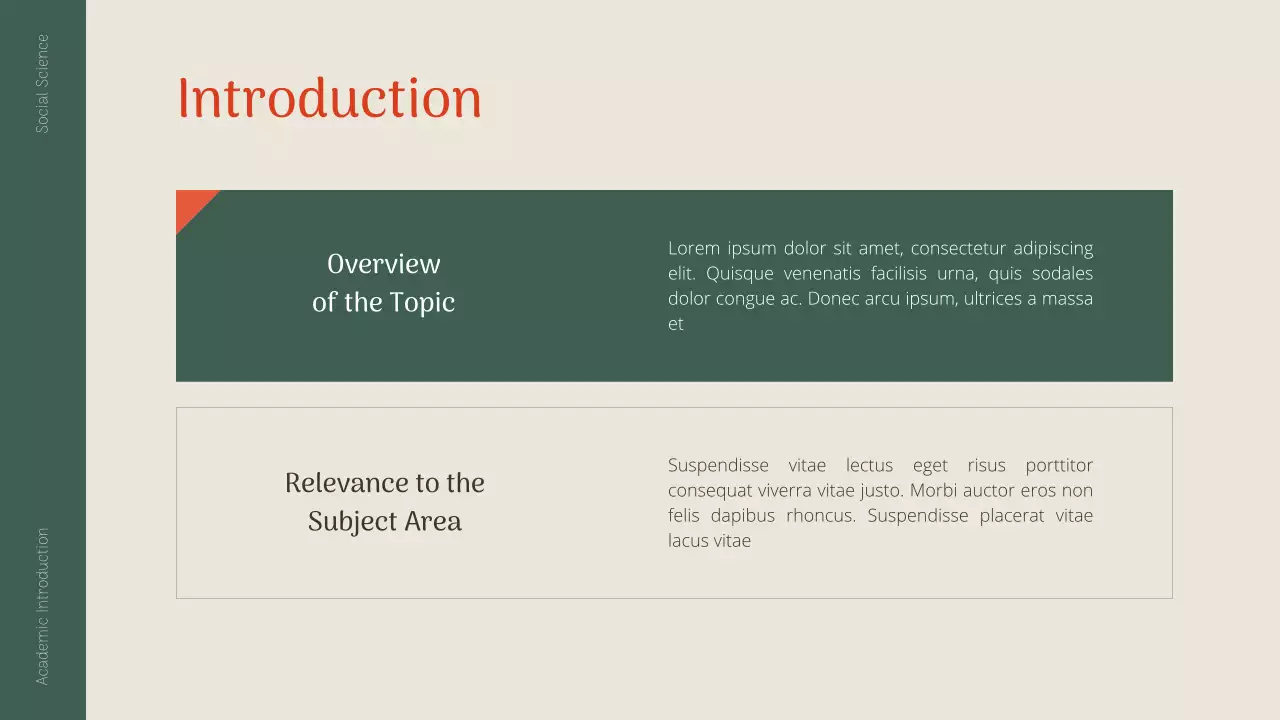 Green Minimal Academic Presentation