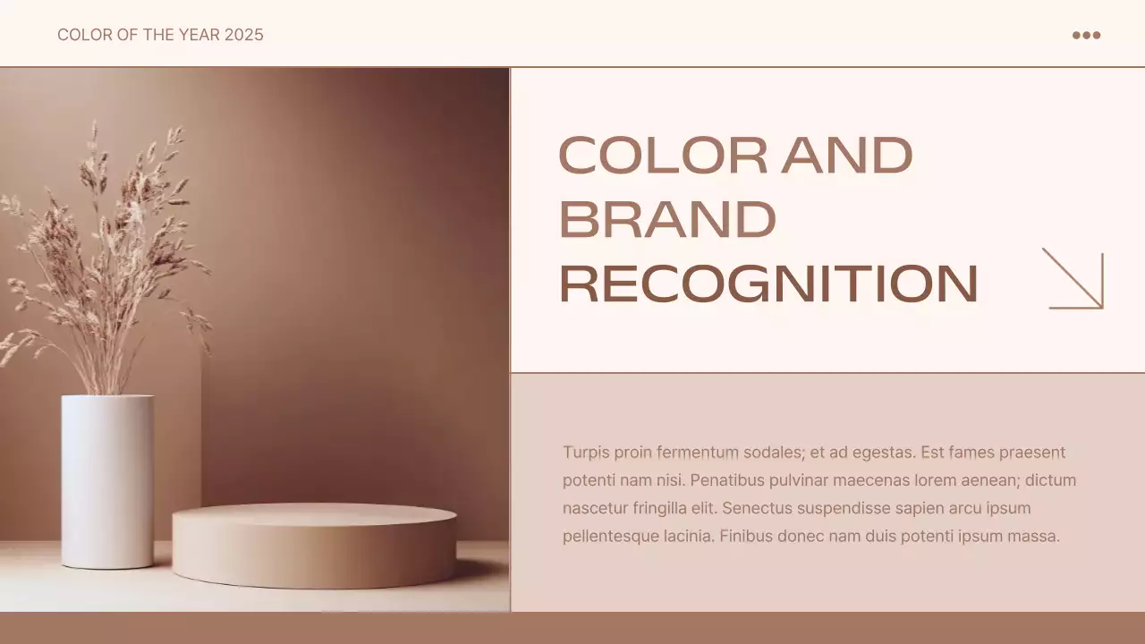 Báo cáo trình bày màu sắc hiện đại màu be
