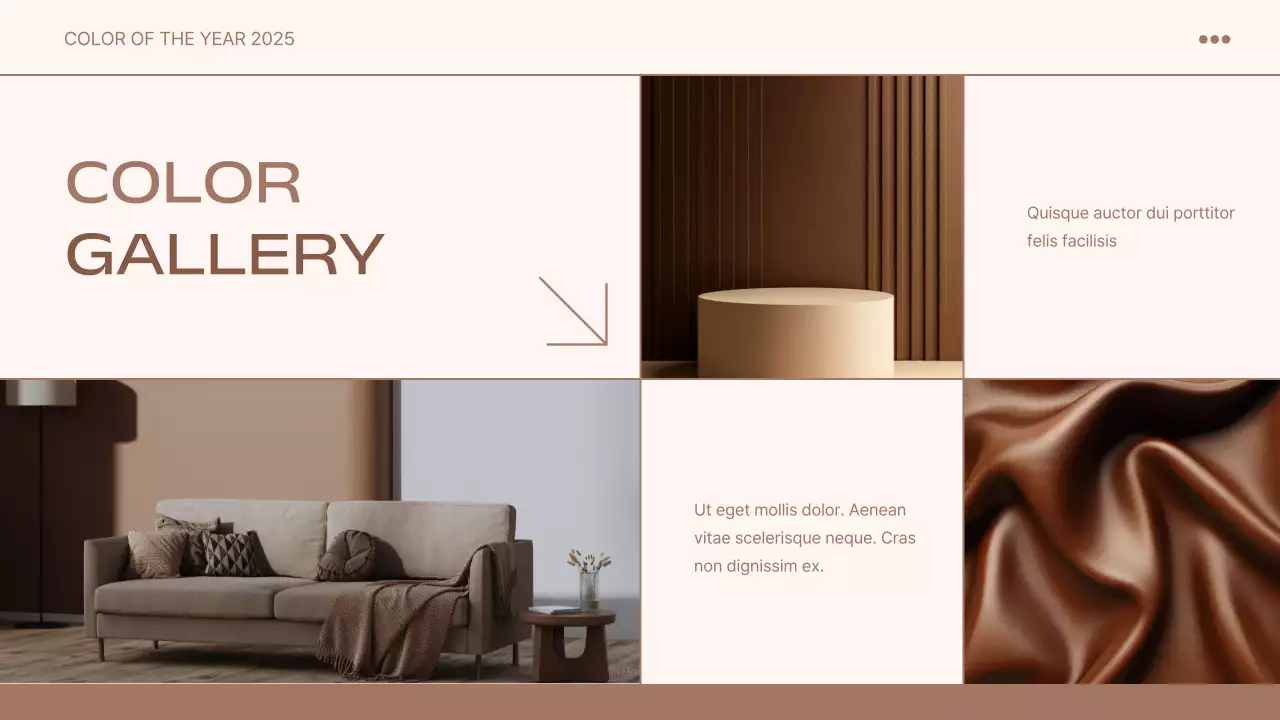 Báo cáo trình bày màu sắc hiện đại màu be