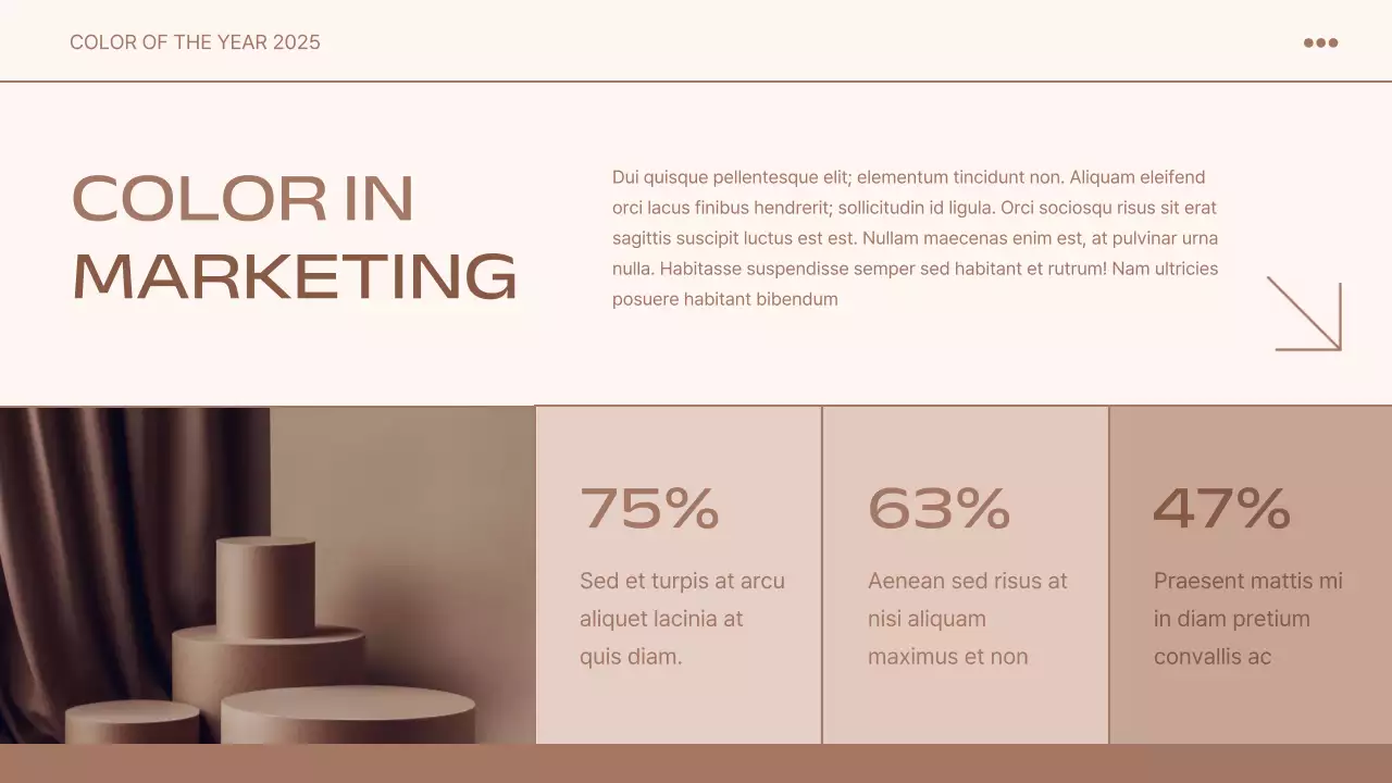 Báo cáo trình bày màu sắc hiện đại màu be