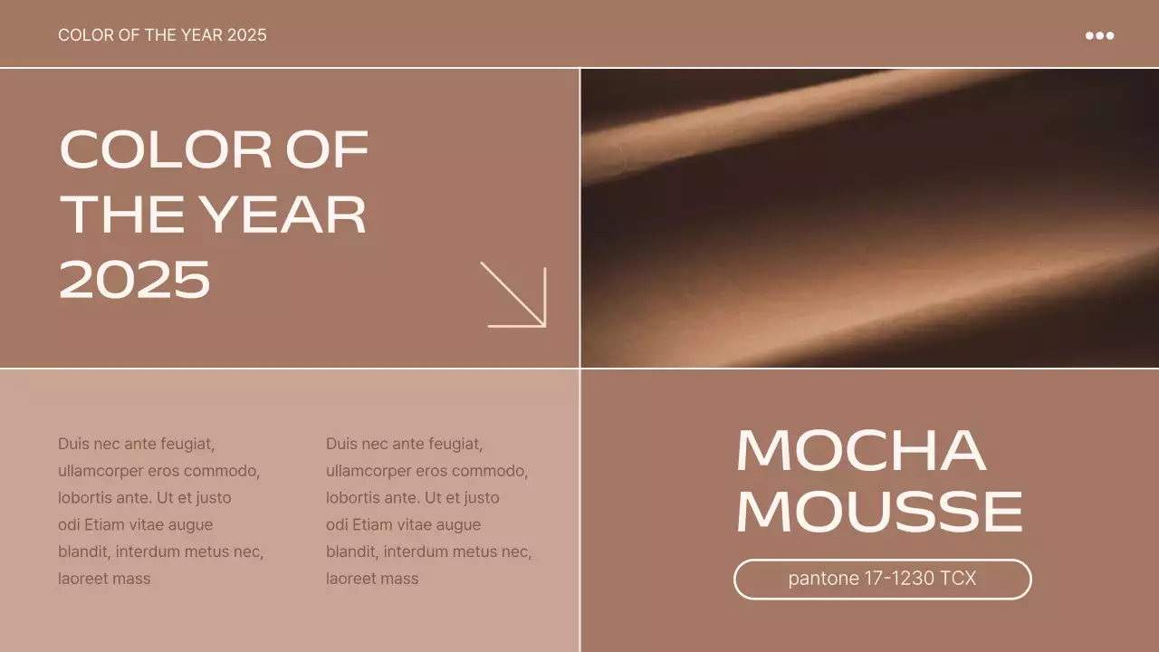 Báo cáo trình bày màu sắc hiện đại màu be