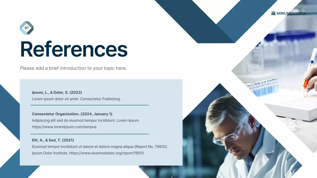 Blue Modern Life Science Course Presentation