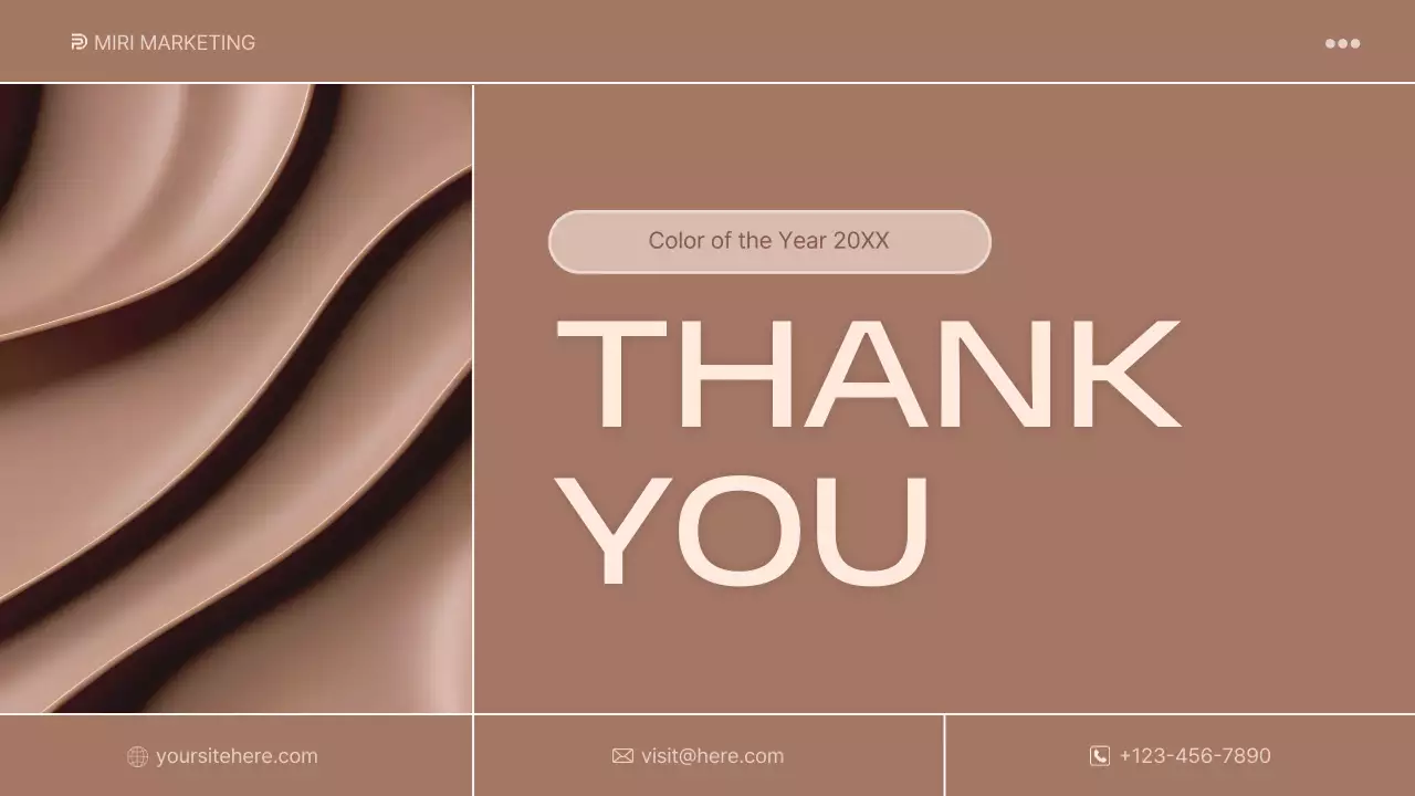 Báo cáo trình bày màu sắc hiện đại màu be