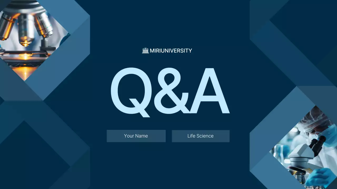 Blue Modern Life Science Course Presentation