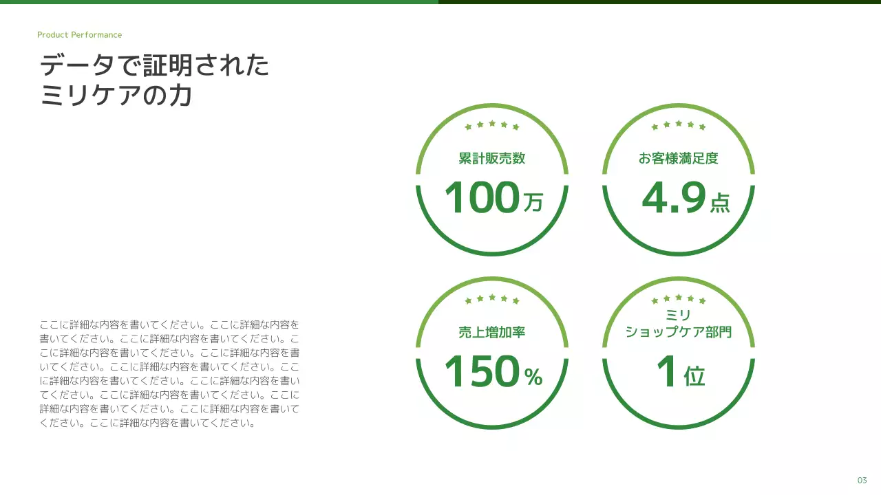 緑 モダン 食品 企画書 プレゼンテーション