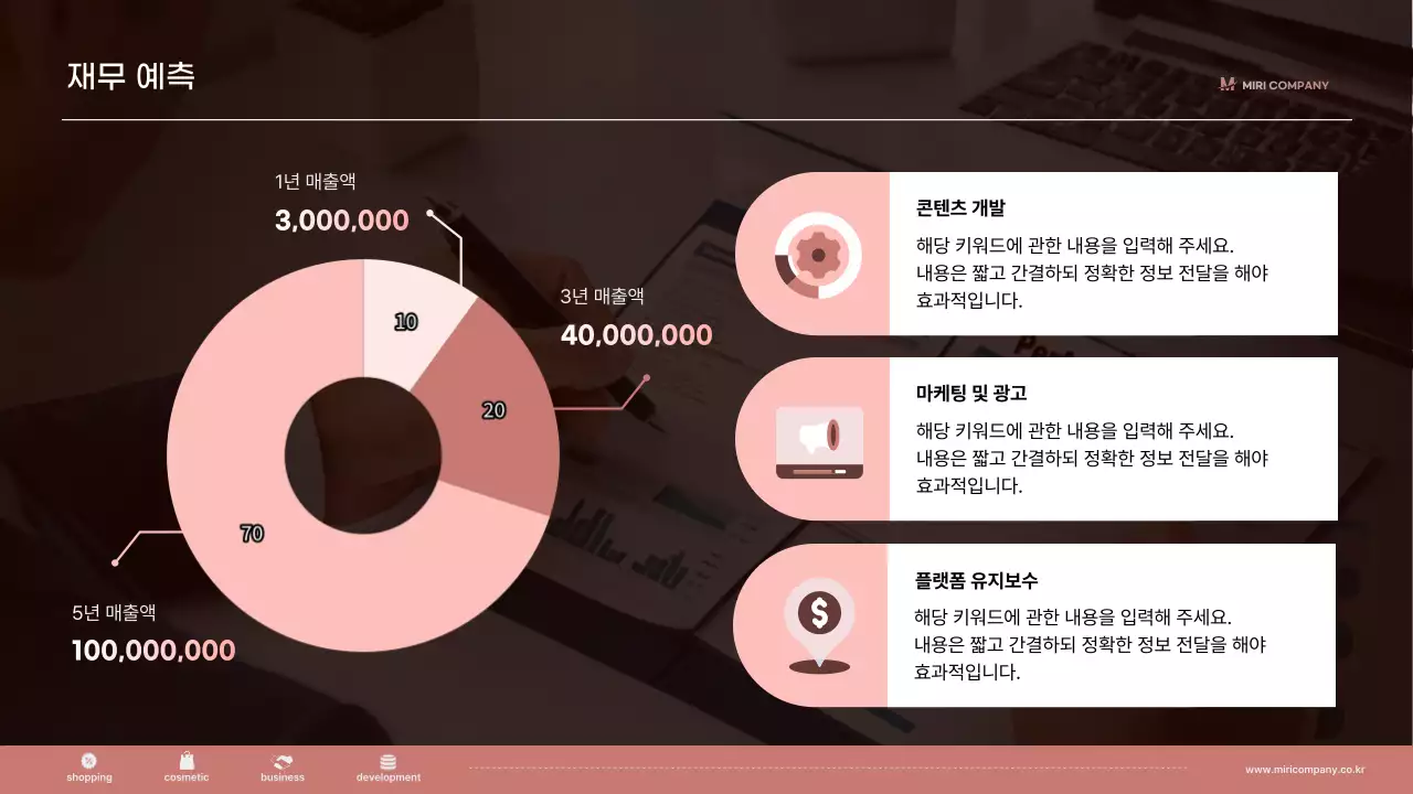 갈색 모던 비즈니스 설명