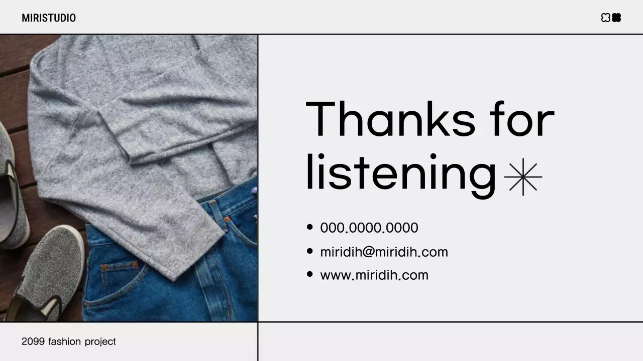 노랑 모던 패션 광고