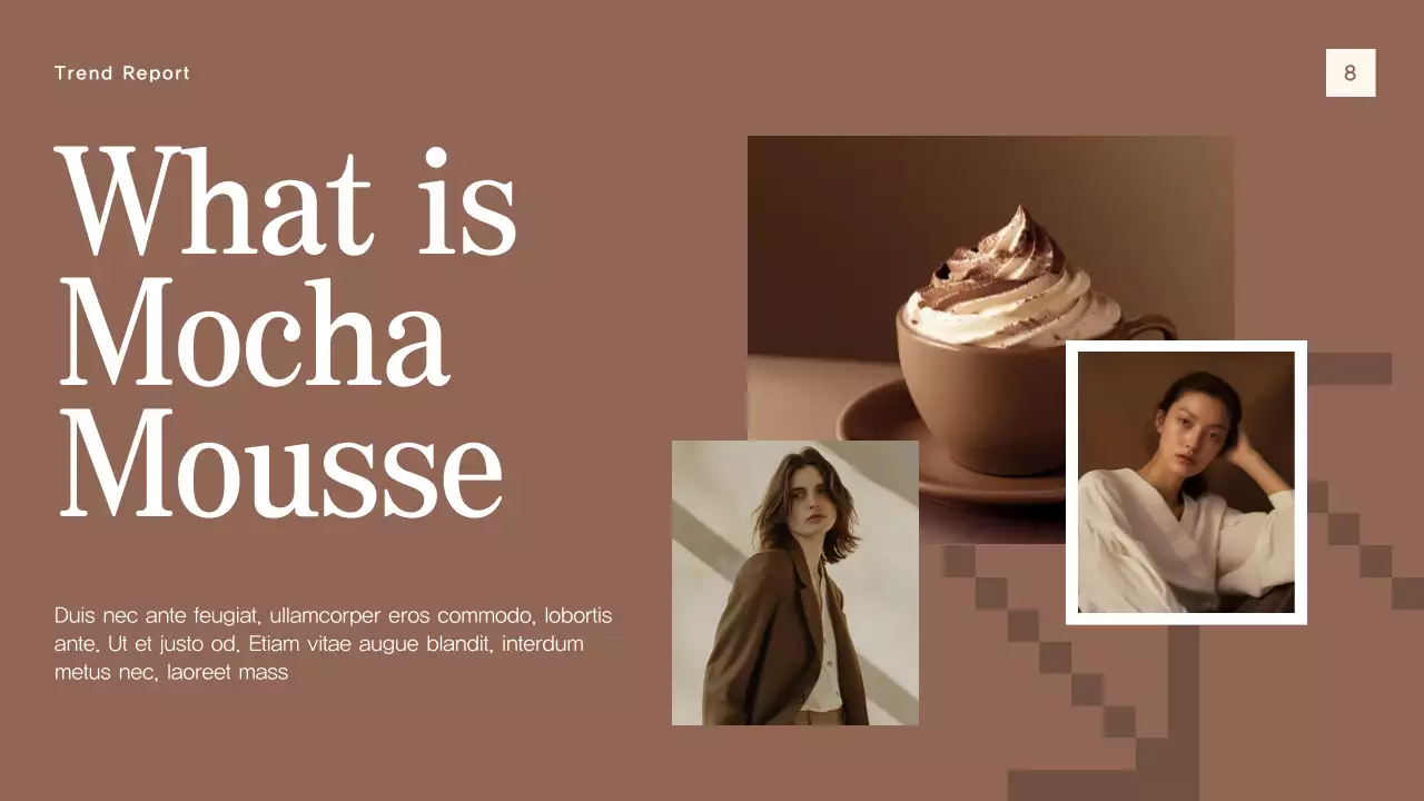 Brown Modern Color Trend Report Presentation