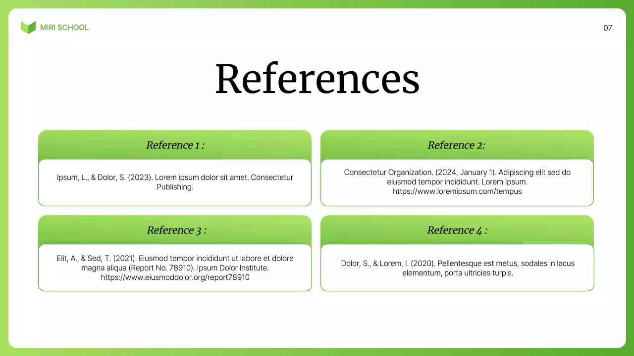 Green Minimal Biology Course Presentation