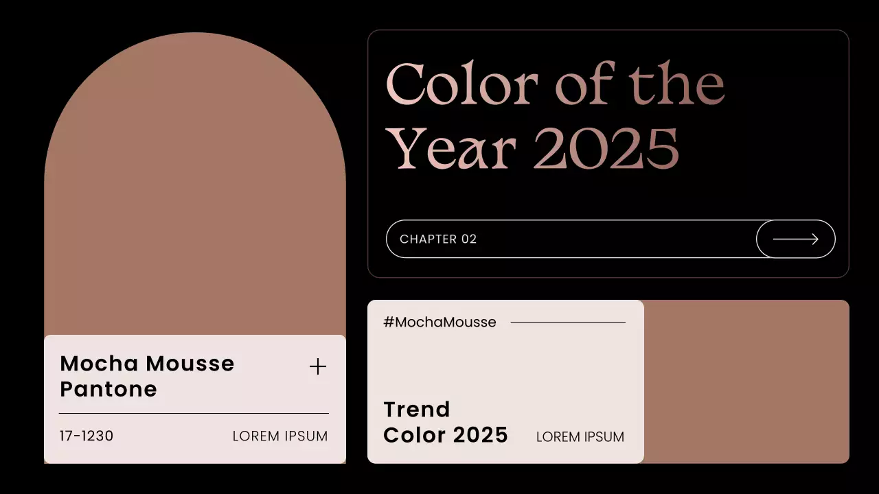 블랙 엘레강트 컬러 트렌드 리포트 프레젠테이션