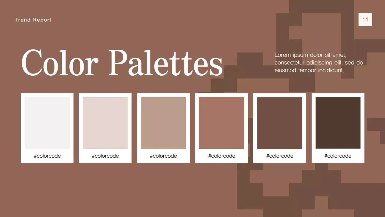 Brown Modern Color Trend Report Presentation