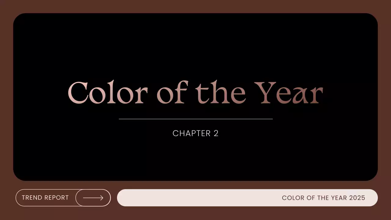 블랙 엘레강트 컬러 트렌드 리포트 프레젠테이션