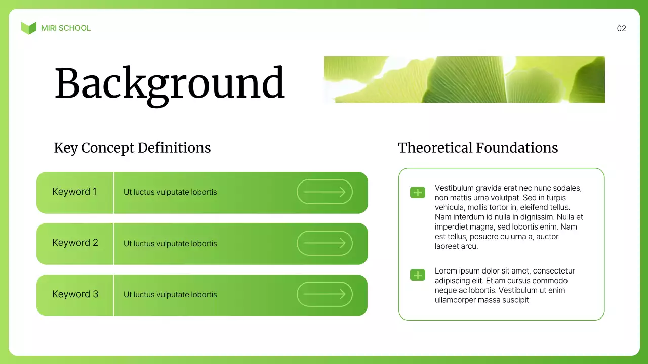 Green Minimal Biology Course Presentation