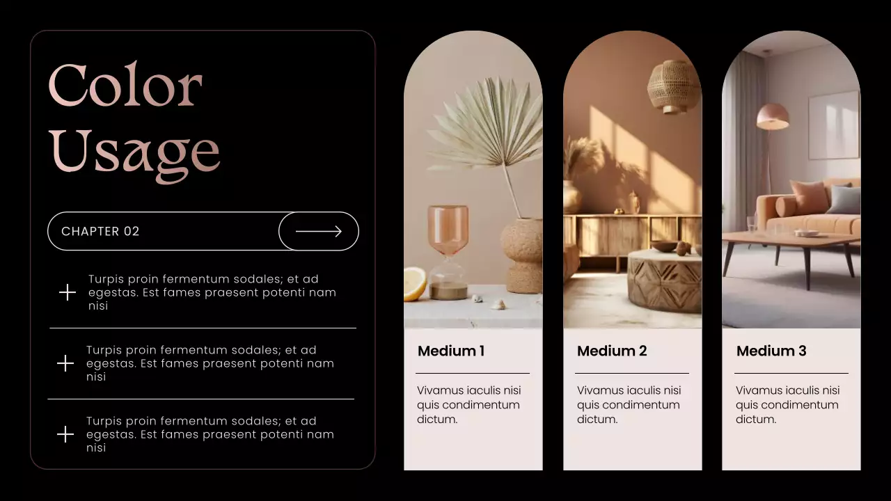 블랙 엘레강트 컬러 트렌드 리포트 프레젠테이션
